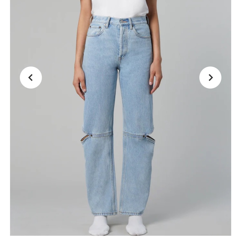 STILL HERE NYC COWGIRL DENIM JEANS VINTAGE BLUE